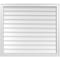 Ekena Millwork Vertical Surface Mount PVC Gable Vnt: Non-Functional, w/2"W x 1-1/2"H, Brickmould Frame, 38"W x 34"H GVPVE38X3402SN - alternate 1